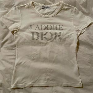 Jadore Dior Christian Dior diamanté bedazzled top - copy